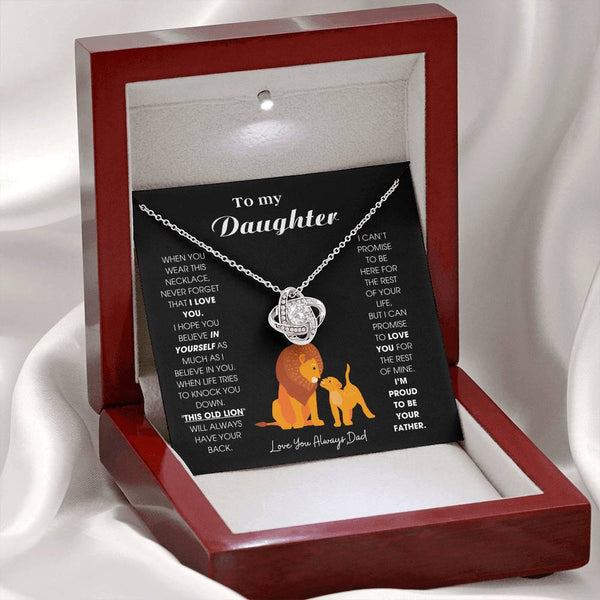 To My Daughter - When you wear this necklace, never forget that I LOVE YOU [ Gift From Dad ]