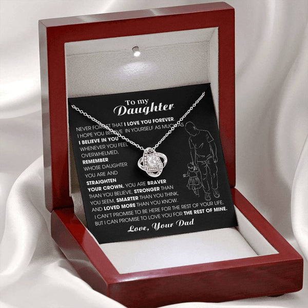 [ Almost sold out ] To My Daughter, Never Forget That I Love You Forever (Love knot)