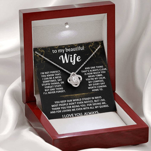 To My Wife, You mean the world to me.