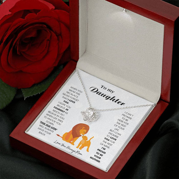 To My Daughter - When you wear this necklace, never forget that I LOVE YOU [ Gift From Mom ]