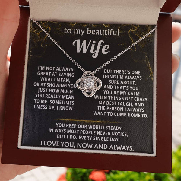 To My Wife, You're my calm, my best laugh, my home.
