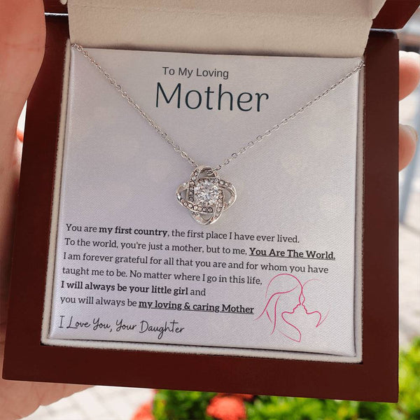 To My Loving Mother - You are my sunshine, I will always be your little girl (Almost Gone) - Love Knot