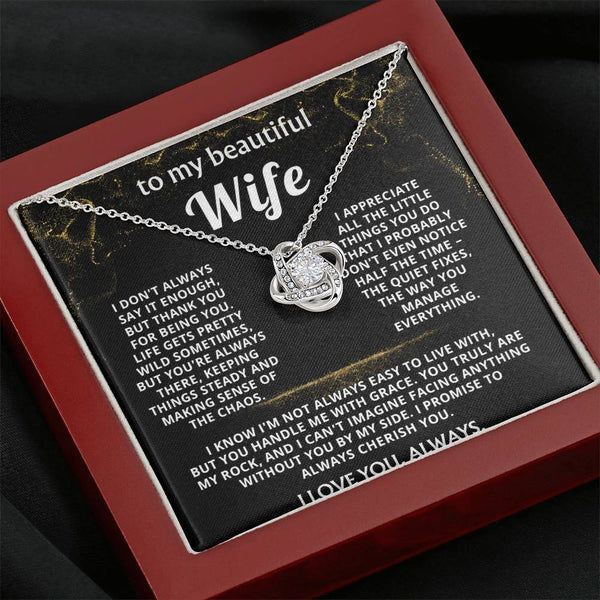 To My Wife, Thank you for being my rock.
