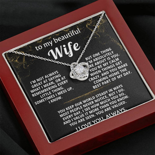 To My Wife, You make coming home the best part of my day.