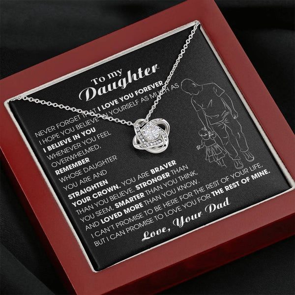 [ Almost sold out ] To My Daughter, Never Forget That I Love You Forever (Love knot)