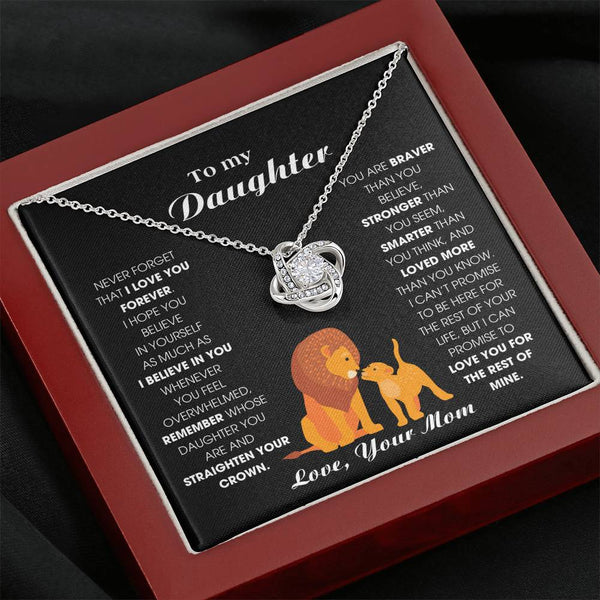 [ Few left only ] To My Daughter From Mom, Never Forget That I Love You Forever (Love knot)