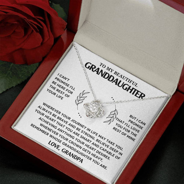 Granddaughter Gift Unusual Gift , Granddaughter Gifts, To My Granddaughter Necklace, Granddaughter Jewelry Gift, Love Knot