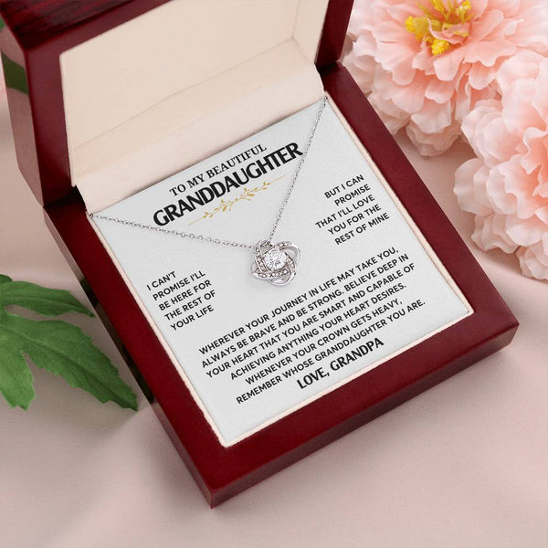 Granddaughter Gift Unusual Gift, Gifts For Granddaughter, To My Granddaughter Necklace, Girls Necklace, Love Knot