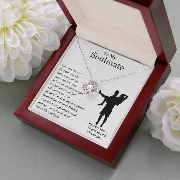 To My Beautiful Soulmate ,  Gift For Soulmate , Gift For Wife,  Forever Love Necklace, Top Gift for Women, Funny card