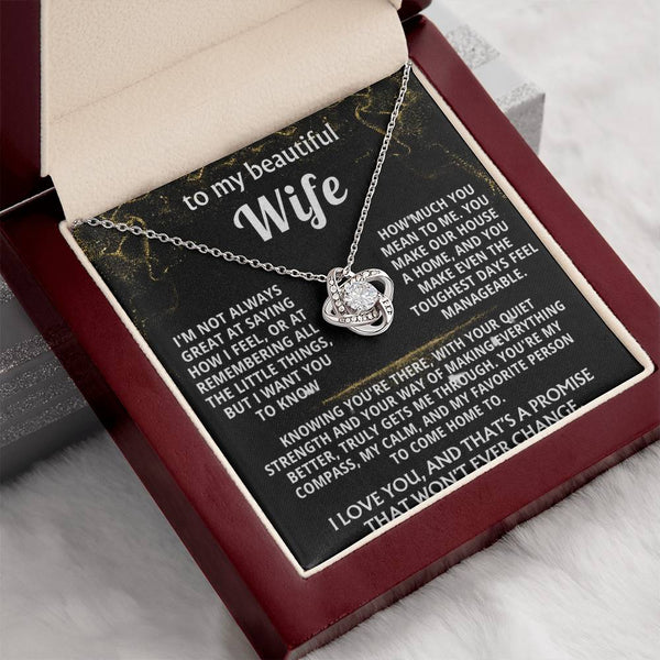 To My Wife, You're my compass, calm, and home.