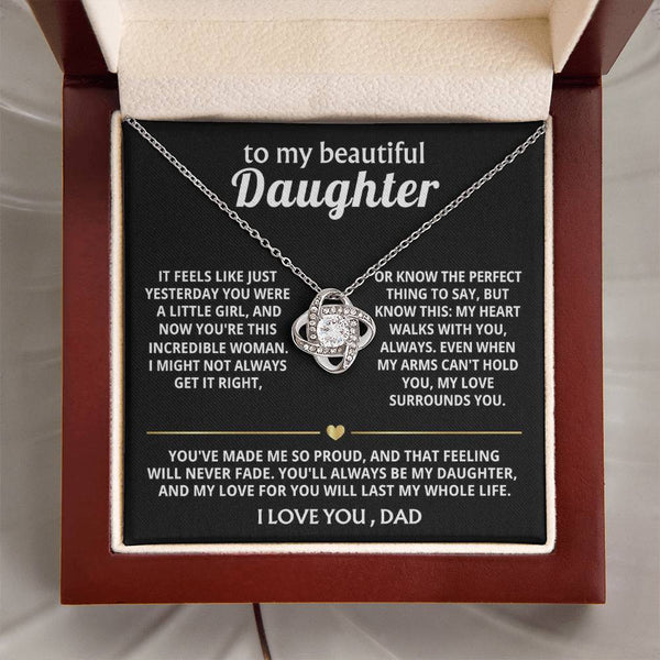 To My Beautiful Daughter, My heart walks with you, always. — [Lux] - Love Knot