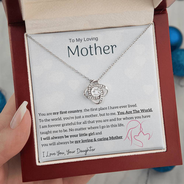 To My Loving Mother - You are my sunshine, I will always be your little girl (Almost Gone) - Love Knot