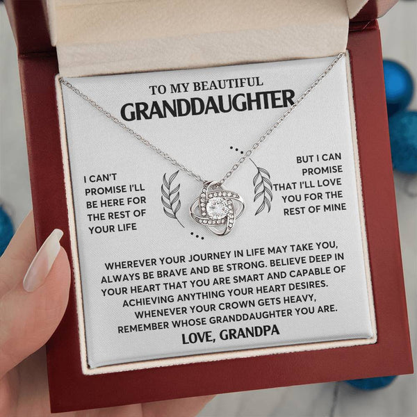 Granddaughter Gift Unusual Gift , Granddaughter Gifts, To My Granddaughter Necklace, Granddaughter Jewelry Gift, Love Knot
