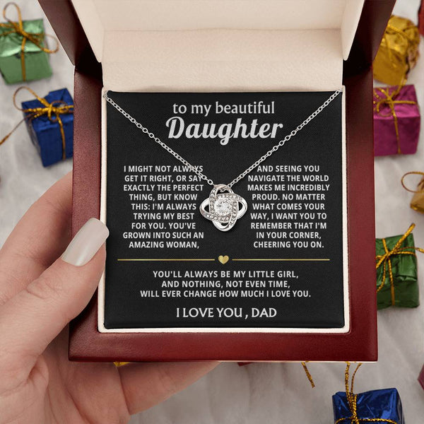 To My Beautiful Daughter, I'm always proud and love you.