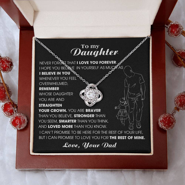 [ Almost sold out ] To My Daughter, Never Forget That I Love You Forever (Love knot)