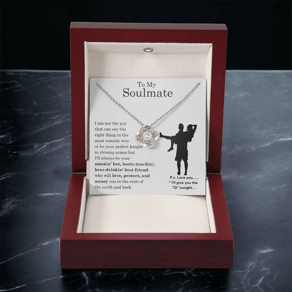 To My Beautiful Soulmate ,  Gift For Soulmate , Gift For Wife,  Forever Love Necklace, Top Gift for Women, Funny card