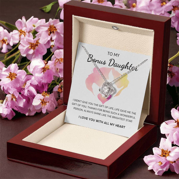 Bonus Daughter Gift, Daughter in Law Gift, Birthday Gift Daugther in Law, Top Gift for Girls , Love Knot