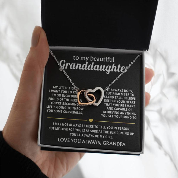 To My Granddaughter, I'll always love and believe in you.