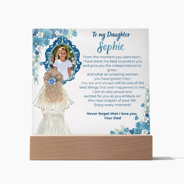 [Only a few left] To my Daughter - What an amazing woman you have grown into [ Acrylic plaque ]