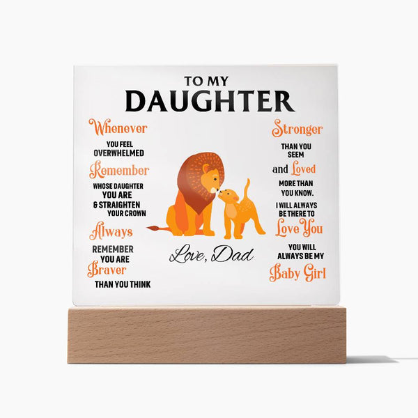 To My Daughter, You Will Always Be My Baby Girl - (Gift for Daughter)