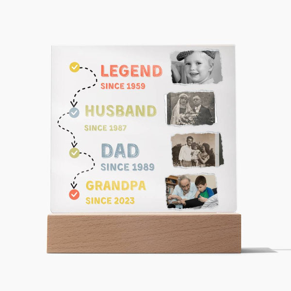 Gift for Him - Father's Day present - Acrylic Plaque