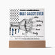 Best Daddy Ever  - Name Personalize Dad & Childs - Acrylic Plaque