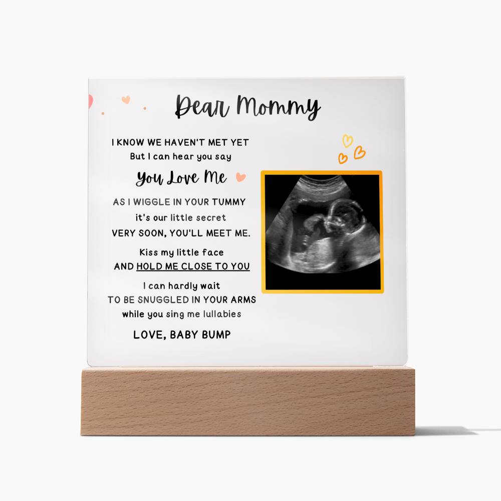 Dear Daddy Personalized Ultrasound Photo LED Acrylic Plaque, 1st Time Dad  Gift, First Father's Day Gift, New Dad Gift, Soon to be Daddy Gift
