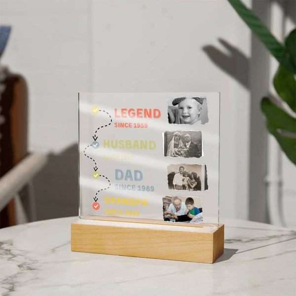 Gift for Him - Father's Day present - Acrylic Plaque