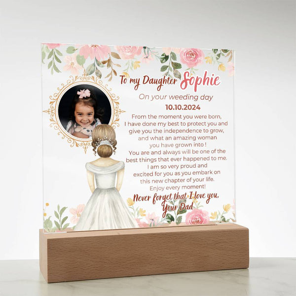 [Almost Sold Out] To my Daughter on your Wedding day - What an amazing woman you have grown into