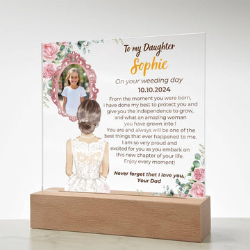 To my Daughter on your Wedding day - What an amazing woman you have grown into  [ Custom Gift ]