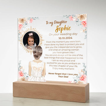 To my Daughter on your Wedding day - What an amazing woman you have grown into  [ Personalize Gift ]