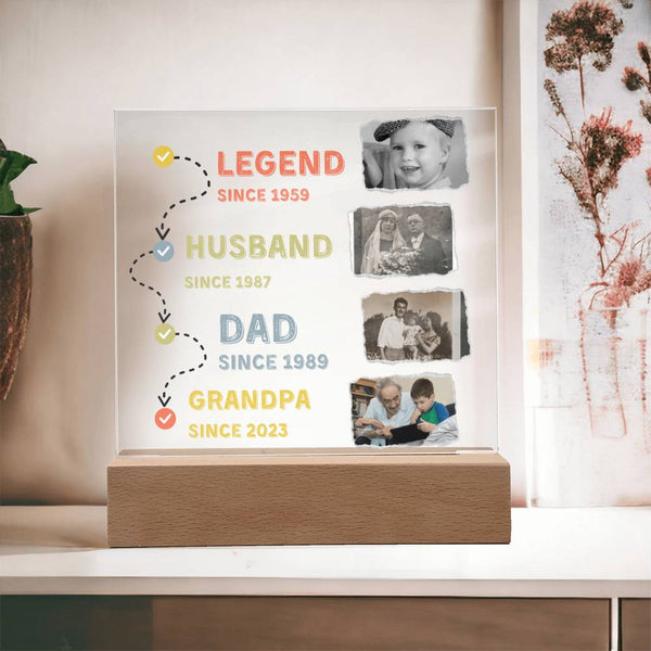Gift for Him - Father's Day present - Acrylic Plaque