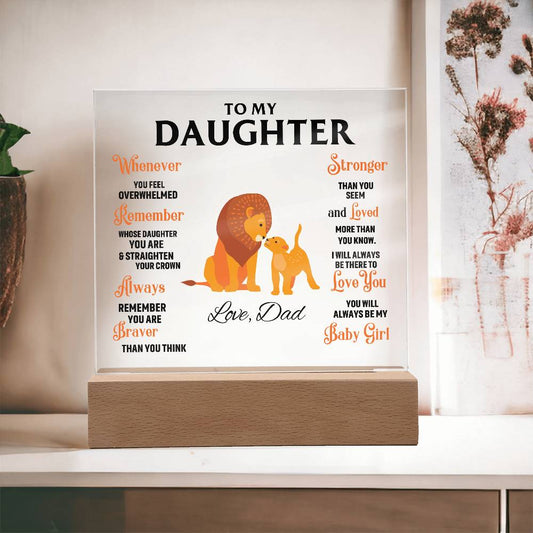 To My Daughter, You Will Always Be My Baby Girl - (Gift for Daughter)