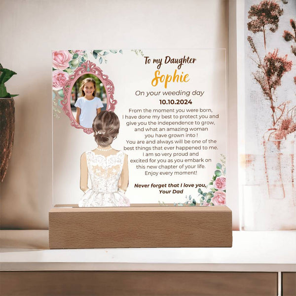 To my Daughter on your Wedding day - What an amazing woman you have grown into  [ Custom Gift ]