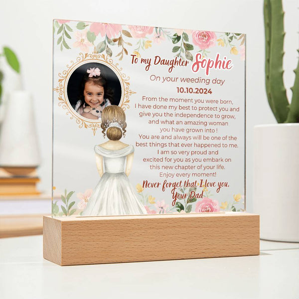 [Almost Sold Out] To my Daughter on your Wedding day - What an amazing woman you have grown into