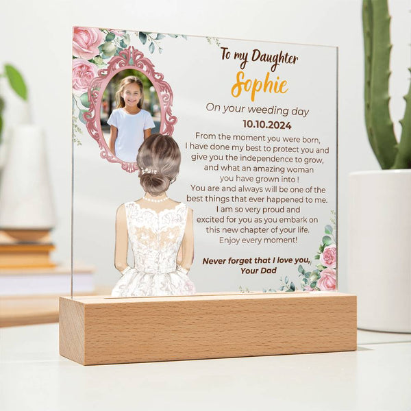 To my Daughter on your Wedding day - What an amazing woman you have grown into  [ Custom Gift ]