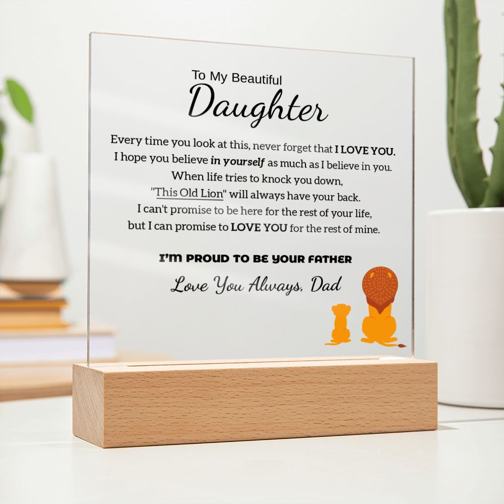(Name Customizable) I'm Proud To Be Your Father - Acrylic Plaque
