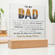 To My Dad, You Are My Everything - Acrylic Plaque