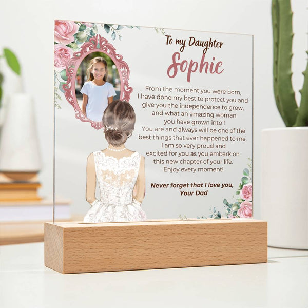 [Almost Sold Out] To my Daughter - What an amazing woman you have grown into [ Acrylic plaque ]