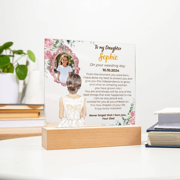 To my Daughter on your Wedding day - What an amazing woman you have grown into  [ Custom Gift ]