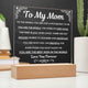 Best Mom In The World - Acrylic Lamp