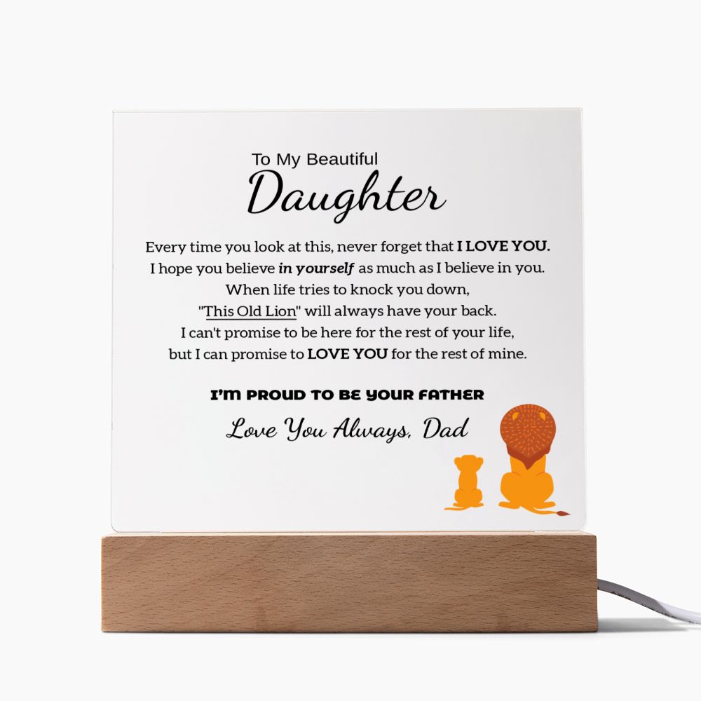 I'm Proud To Be Your Father - Acrylic Plaque