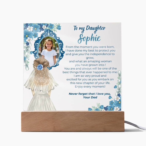 [Only a few left] To my Daughter - What an amazing woman you have grown into [ Acrylic plaque ]