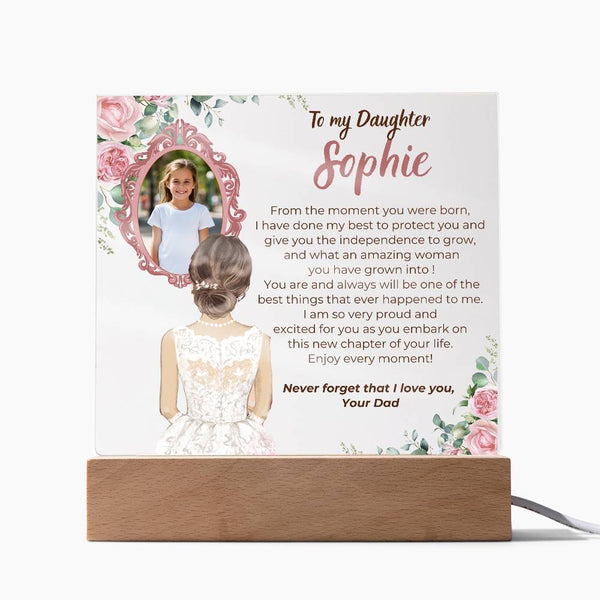 [Almost Sold Out] To my Daughter - What an amazing woman you have grown into [ Acrylic plaque ]
