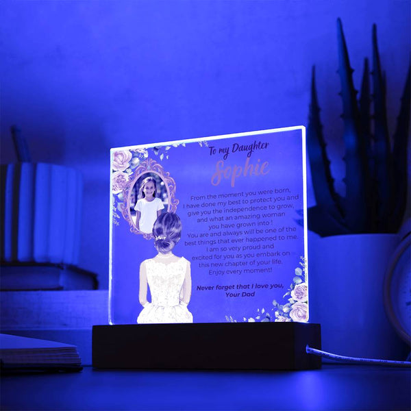 [Almost Sold Out] To my Daughter - What an amazing woman you have grown into [ Acrylic plaque ]