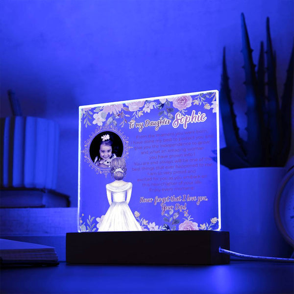 [Few left only] To my Daughter - What an amazing woman you have grown into [ Acrylic plaque ]