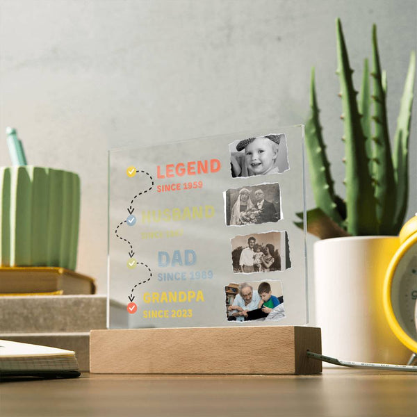 Gift for Him - Father's Day present - Acrylic Plaque