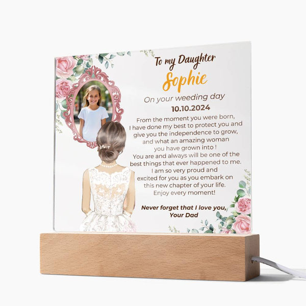 To my Daughter on your Wedding day - What an amazing woman you have grown into  [ Custom Gift ]
