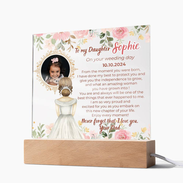[Almost Sold Out] To my Daughter on your Wedding day - What an amazing woman you have grown into