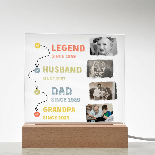 Gift for Him - Father's Day present - Acrylic Plaque